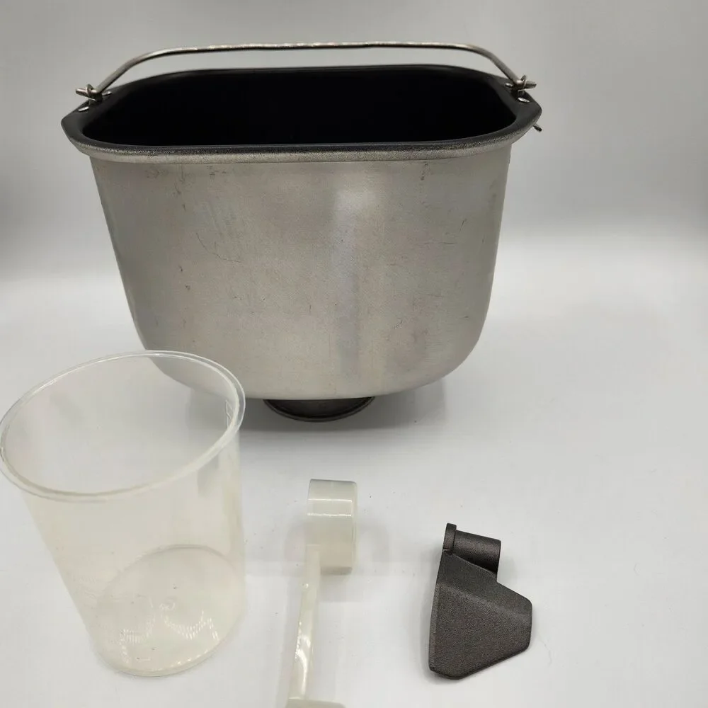 Cooks Bread Maker Model 780-2159 Parts Only Pan, Beater, Measuring Cup & Spoon